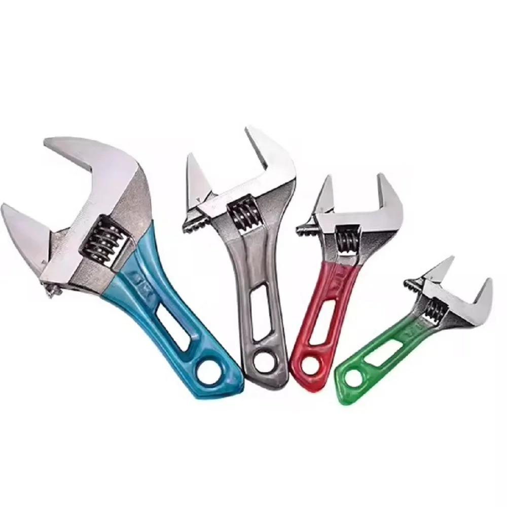 Adjustable Wrench Large Opening Short Handle Mini Monkey Spanner Laser Scale Rubber Wrapped Key Plumbing Pipeline Bathroom Tools
Adjustable Wrench Large Opening Short Handle Mini Monkey Spanner Laser Scale Rubber Wrapped Key Plumbing Pipeline Bathroom Tools