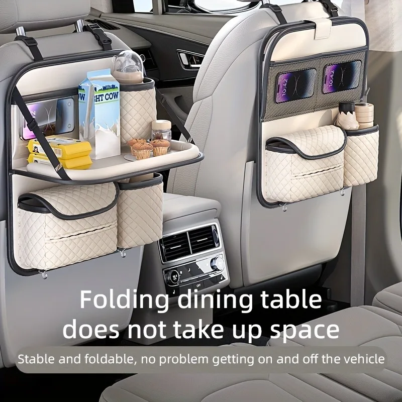 PU Leather Car Seat Back Storage Organizer Foldable Table Car Accessories Multiple Compartments Hanging Rear Seat Storage Bag
PU Leather Car Seat Back Storage Organizer Foldable Table Car Accessories Multiple Compartments Hanging Rear Seat Storage Bag