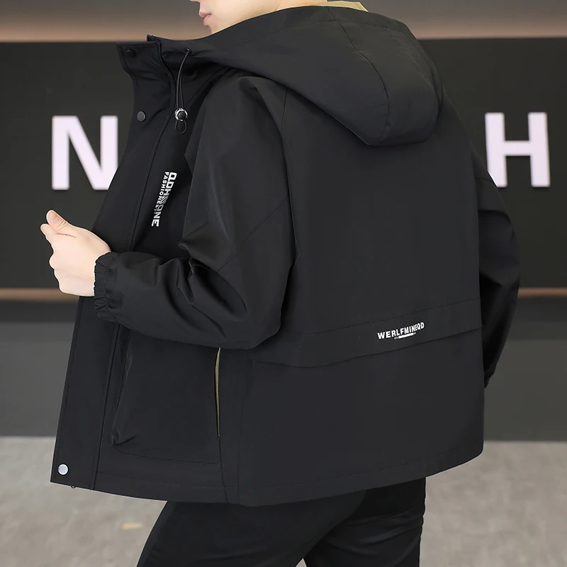 Casual Men's Spring Autumn New Style Trendy Handsome Hooded Jacket Youth Fashion Versatile Loose Fit Windproof Jacket
Casual Men's Spring Autumn New Style Trendy Handsome Hooded Jacket Youth Fashion Versatile Loose Fit Windproof Jacket