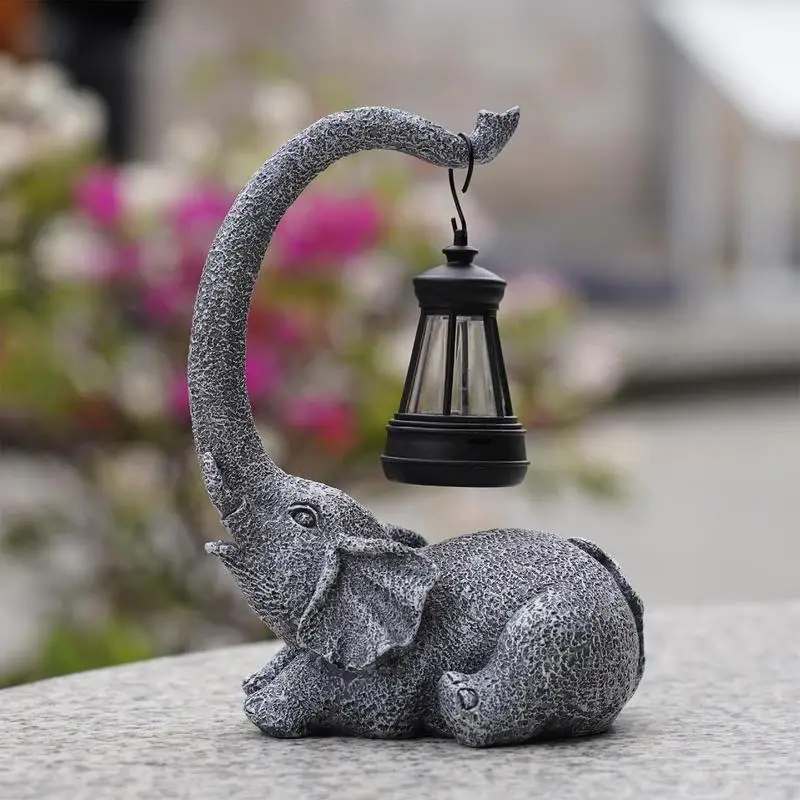 Resin Elephant Statue Garden Decoration Landscape Light Prop Solar Outdoor Garden Figurine Lamp Beautifully Retro Desktop Craft
Resin Elephant Statue Garden Decoration Landscape Light Prop Solar Outdoor Garden Figurine Lamp Beautifully Retro Desktop Craft