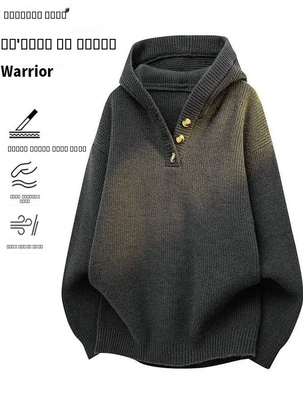 American Retro Casual Hooded Open Cardigan Knitted Sweater Men Spring Autumn New Lazy Sle Pure Color Sweater Jaet
American Retro Casual Hooded Open Cardigan Knitted Sweater Men Spring Autumn New Lazy Sle Pure Color Sweater Jaet