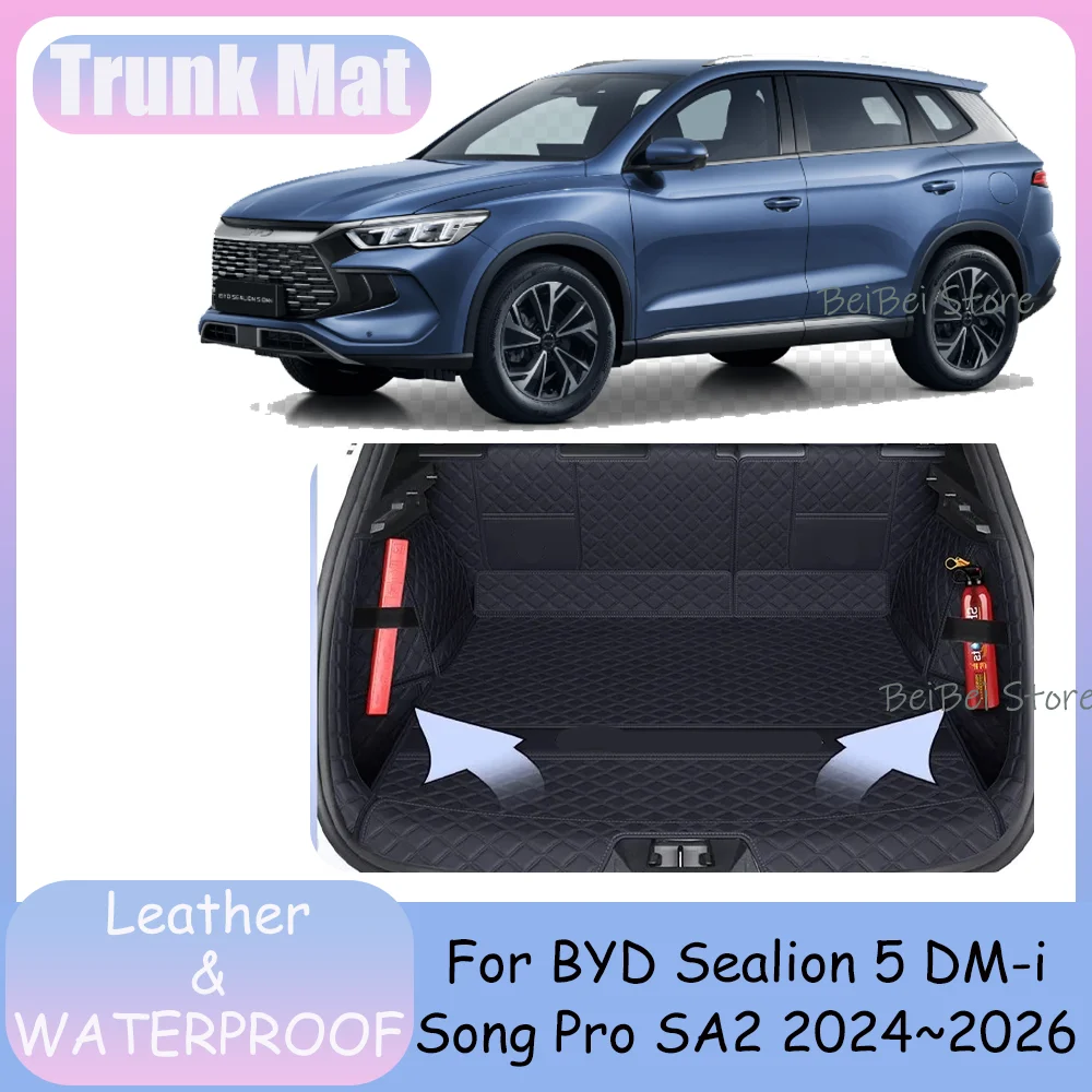 For BYD Sealion 5 DM-i Song Pro SA2 2024~2026 2025 Car Leather Waterproof Trunk Mat Trunk Cover Protection Interior Accessories
For BYD Sealion 5 DM-i Song Pro SA2 2024~2026 2025 Car Leather Waterproof Trunk Mat Trunk Cover Protection Interior Accessories