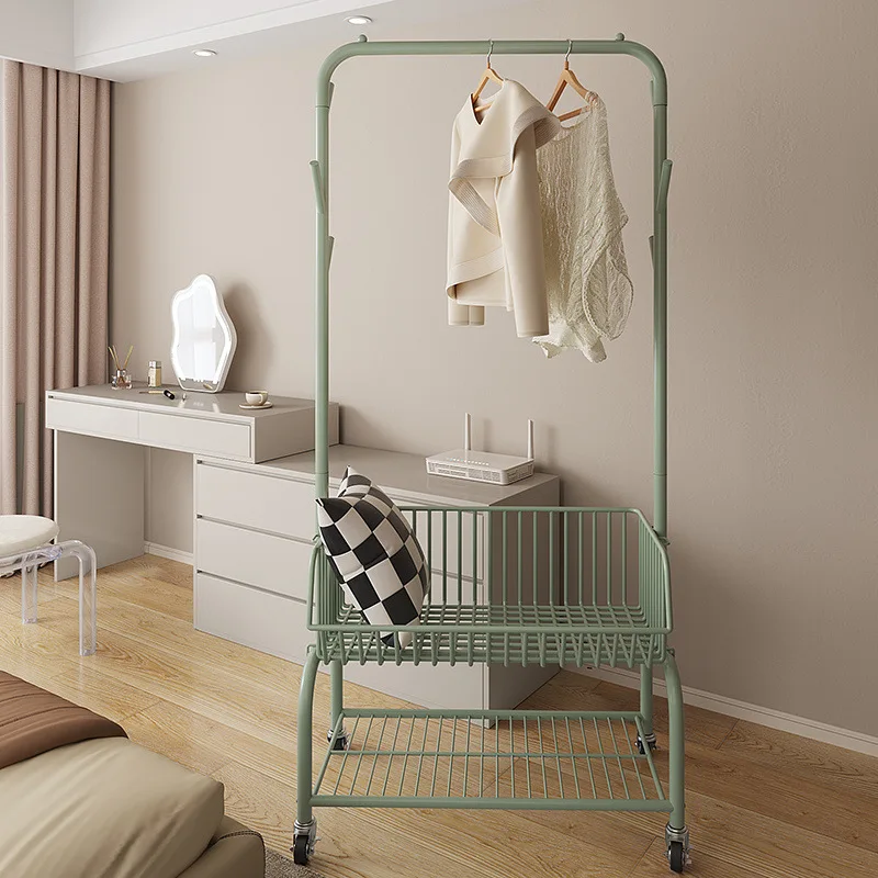 Bedroom hanger floor vertical steel pipe thickened bold hats bag storage rack with wheels wind high value
Bedroom hanger floor vertical steel pipe thickened bold hats bag storage rack with wheels wind high value