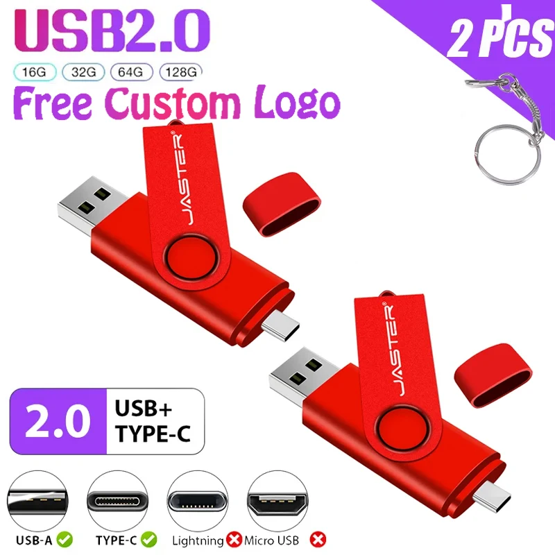 New 2pcs Usb 2.0 Type C Pendrive 128MB 256MB 1GB 2GB 4GB 8GB 16GB 2 IN 1 USB Flash Drive 32GB 64GB 128GB Type-C Dual Double Plug
New 2pcs Usb 2.0 Type C Pendrive 128MB 256MB 1GB 2GB 4GB 8GB 16GB 2 IN 1 USB Flash Drive 32GB 64GB 128GB Type-C Dual Double Plug