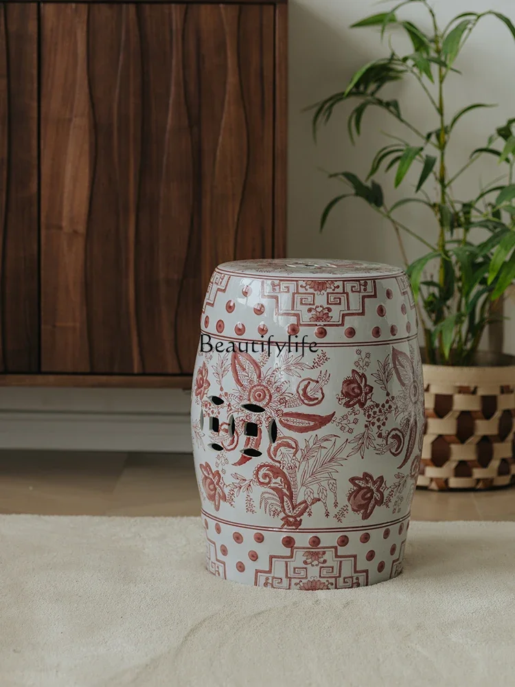 Hand Painted Ceramic French Chinese Style Living Room Side Table Shoe Changing Stool
Hand Painted Ceramic French Chinese Style Living Room Side Table Shoe Changing Stool