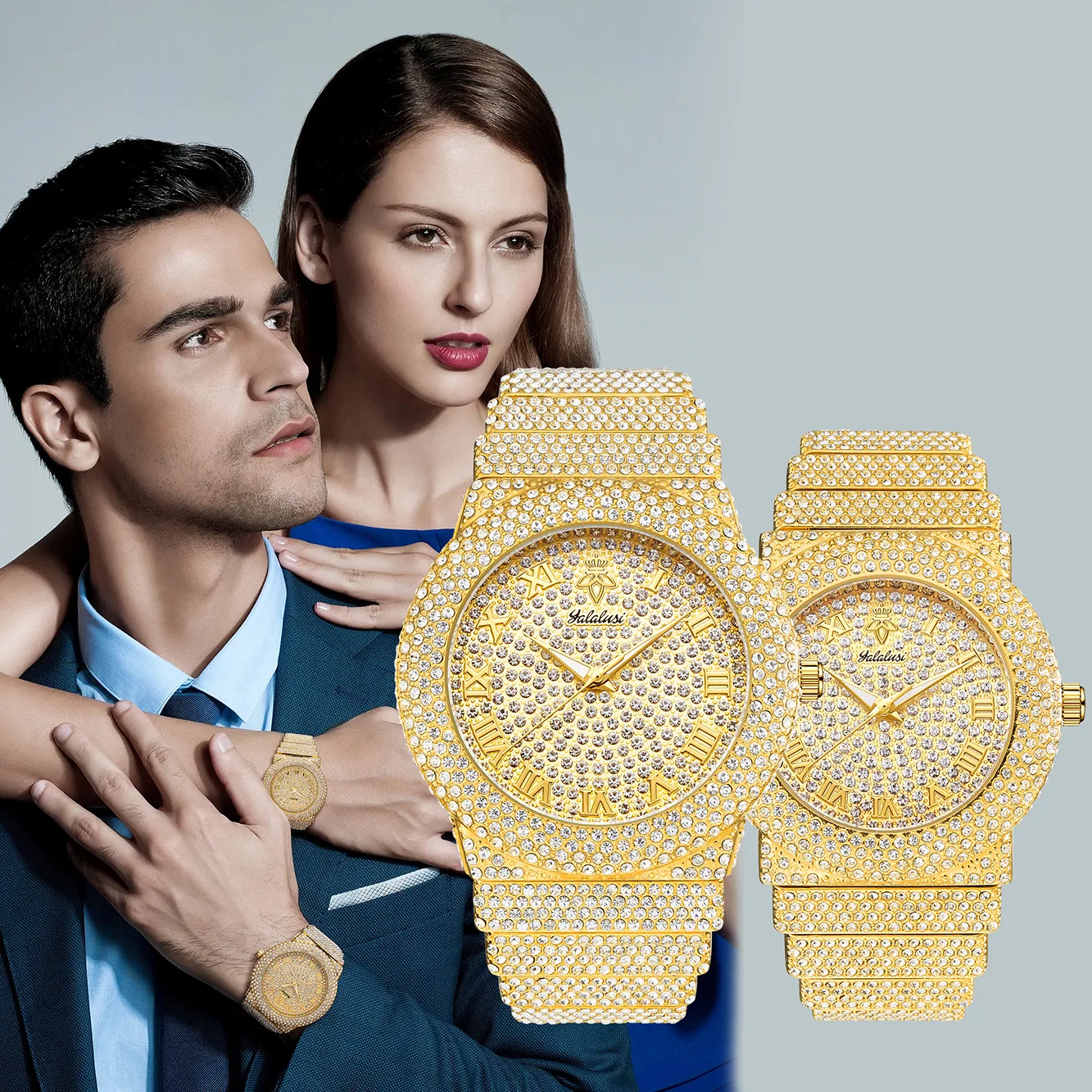 Luxurious high-end "Starry Sky" diamond ladies' bracelet wedding watch for both women and men, cross-border model
Luxurious high-end "Starry Sky" diamond ladies' bracelet wedding watch for both women and men, cross-border model