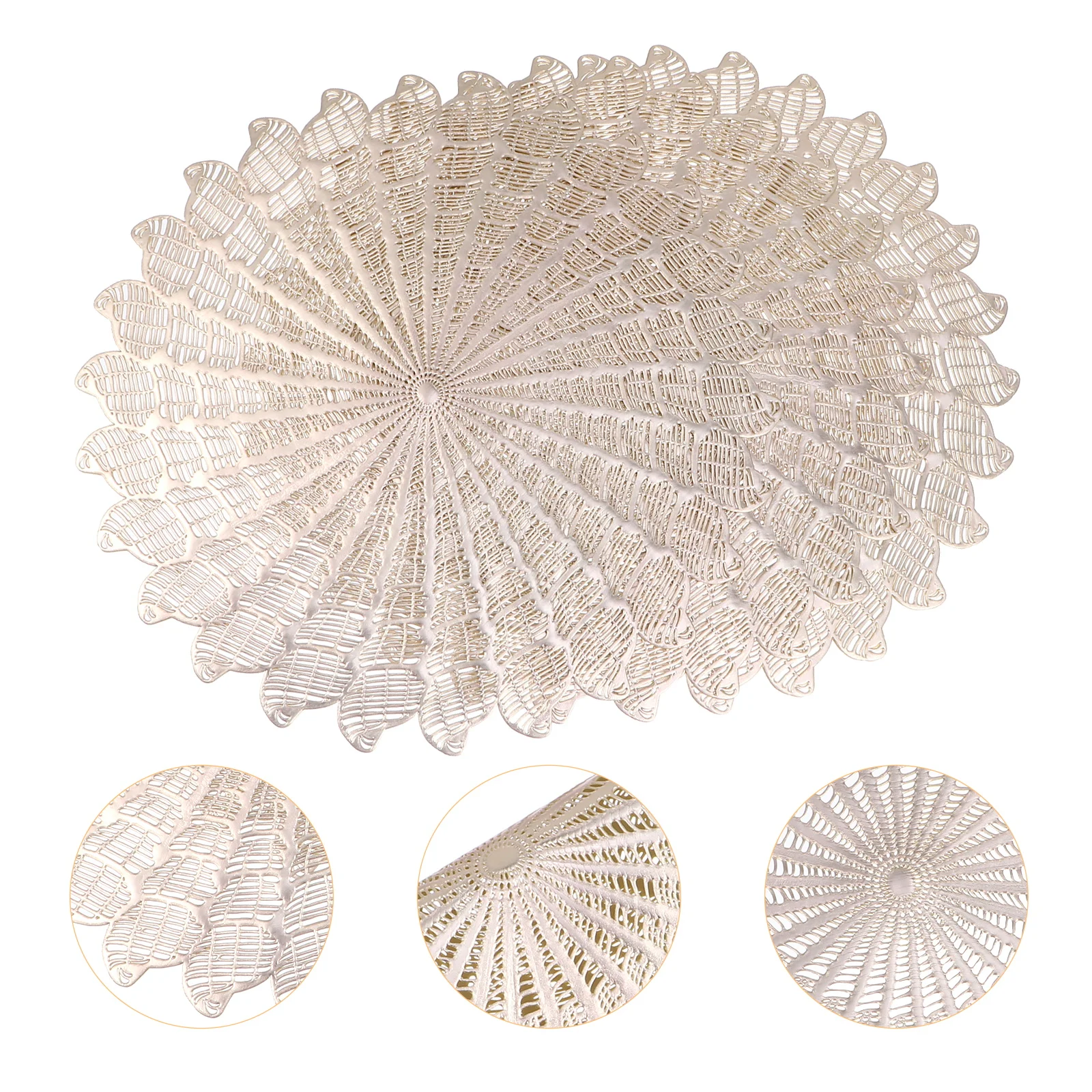 6 Pcs PVC Hollow Design Heat Insulation Anti Skid Washable Table Mats for Dining Room Home Kitchen Stylish Eco
6 Pcs PVC Hollow Design Heat Insulation Anti Skid Washable Table Mats for Dining Room Home Kitchen Stylish Eco