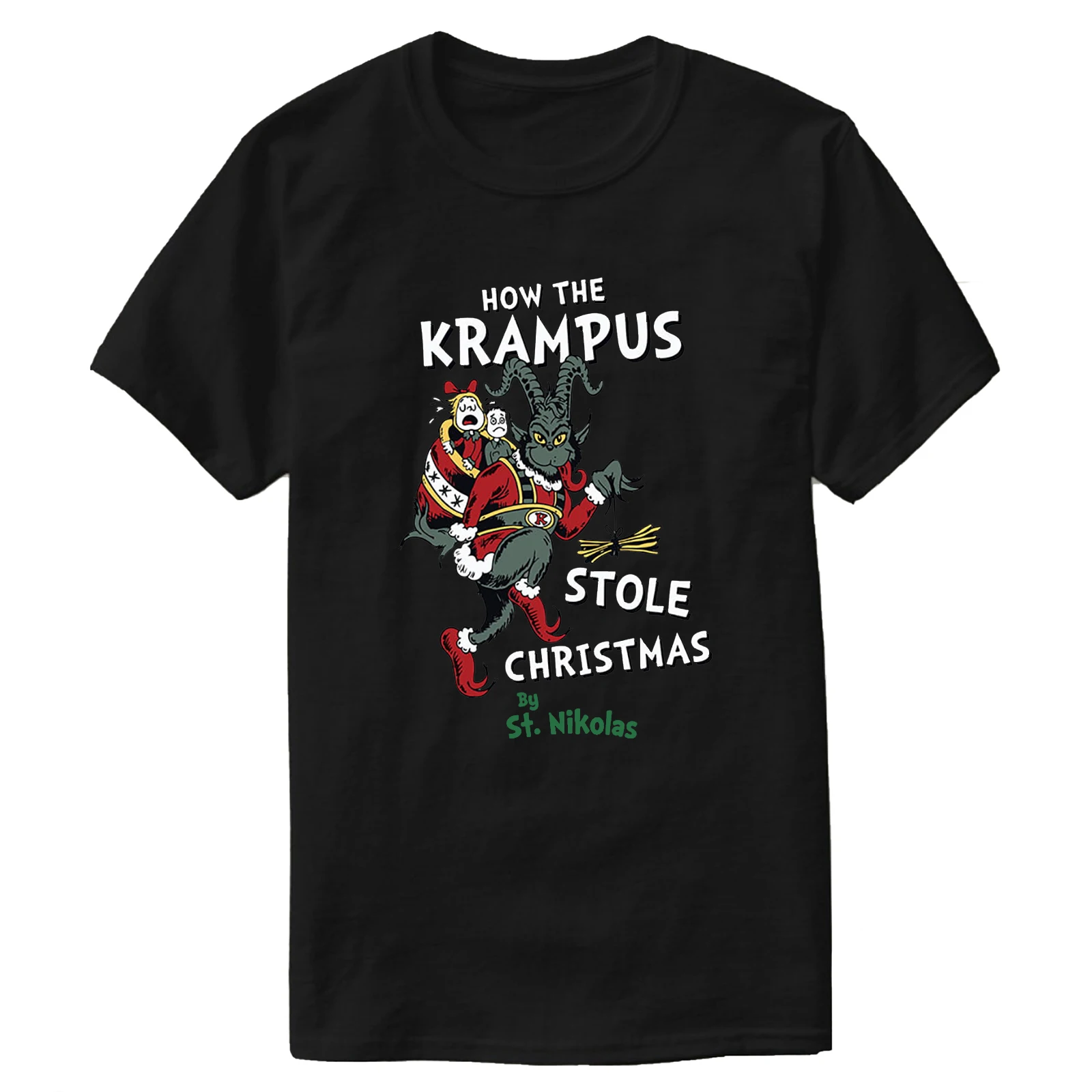 How The Krampus Stole Christmas By St Nicholas Creepy Cute T-Shirt 100% Cotton O-Neck Short Sleeve Summer Casual Mens T-shirt
How The Krampus Stole Christmas By St Nicholas Creepy Cute T-Shirt 100% Cotton O-Neck Short Sleeve Summer Casual Mens T-shirt