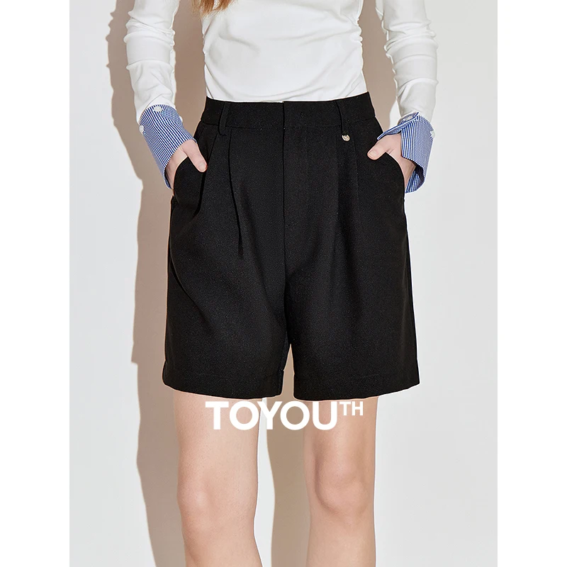 TOYOUTH Women Shorts 2025 Spring New Commuting Style Versatile Wide Leg Casual Pants
TOYOUTH Women Shorts 2025 Spring New Commuting Style Versatile Wide Leg Casual Pants