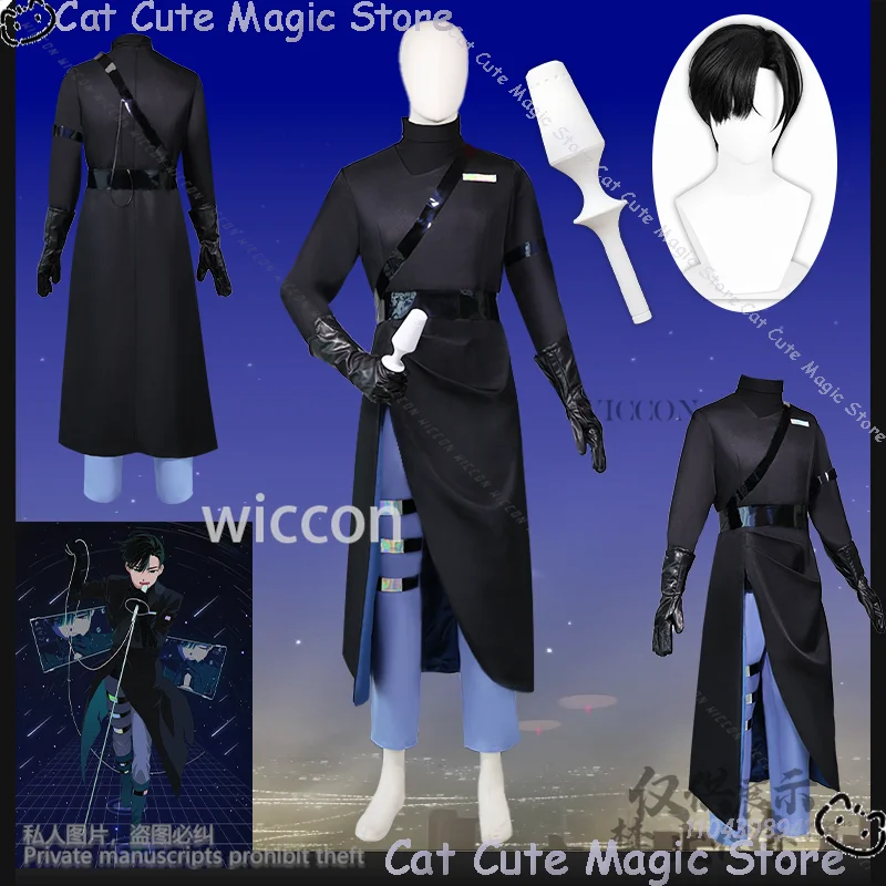Alien Stage Anime Ivan Ghost Korea Idol Black Sorrow Wigs Microphone Props Halloween Party Clothes Man Woman Roleplay Customized
Alien Stage Anime Ivan Ghost Korea Idol Black Sorrow Wigs Microphone Props Halloween Party Clothes Man Woman Roleplay Customized