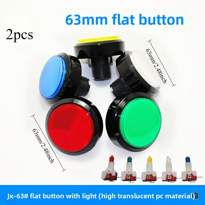 2pcs Coin Op Game 63mm Round LED Button Self Return Arcade Machine Accessories Manufacturer
2pcs Coin Op Game 63mm Round LED Button Self Return Arcade Machine Accessories Manufacturer