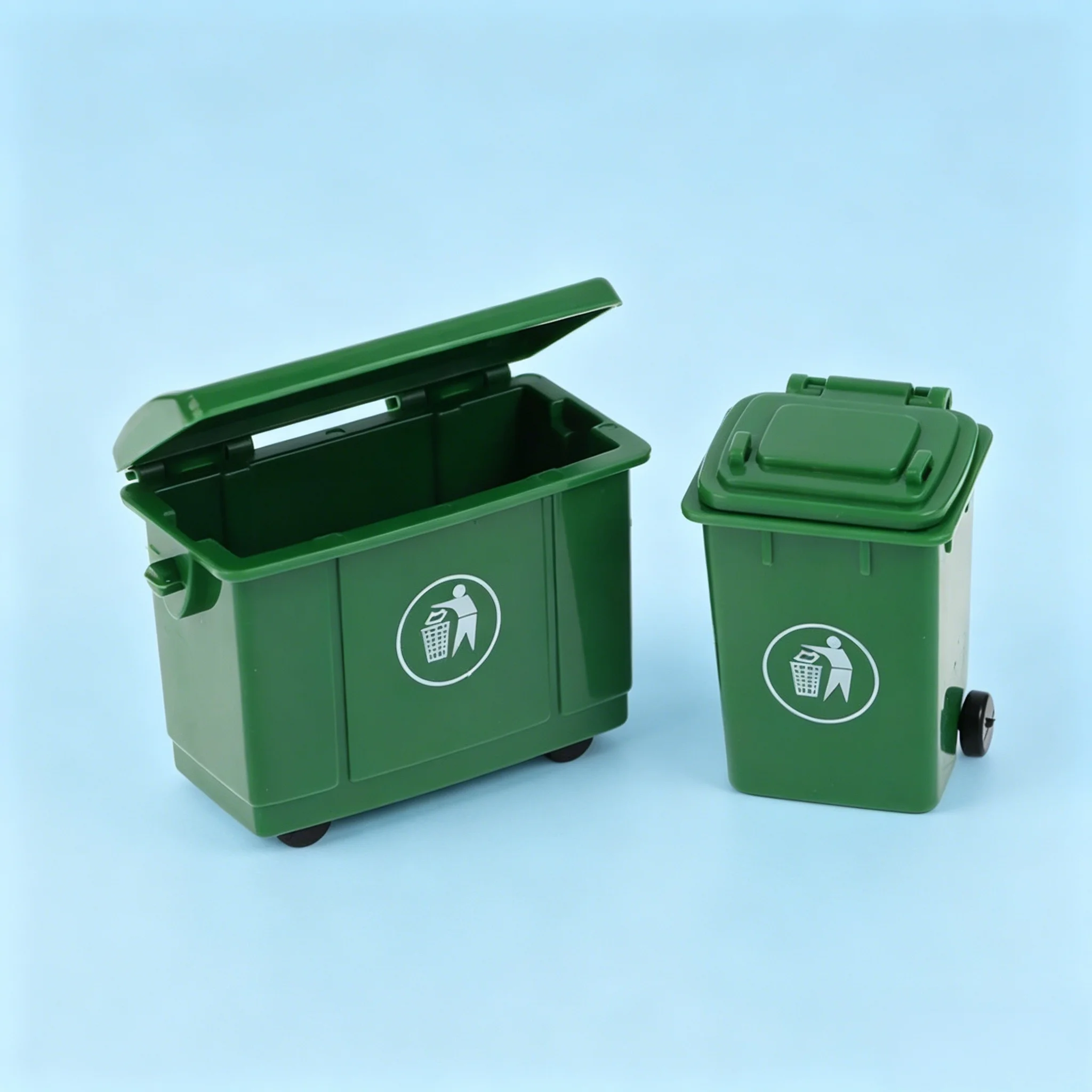 1:12 Dollhouse Outdoor Street Scene Mini Trash Can Set - Sanitation Bin Model
1:12 Dollhouse Outdoor Street Scene Mini Trash Can Set - Sanitation Bin Model
