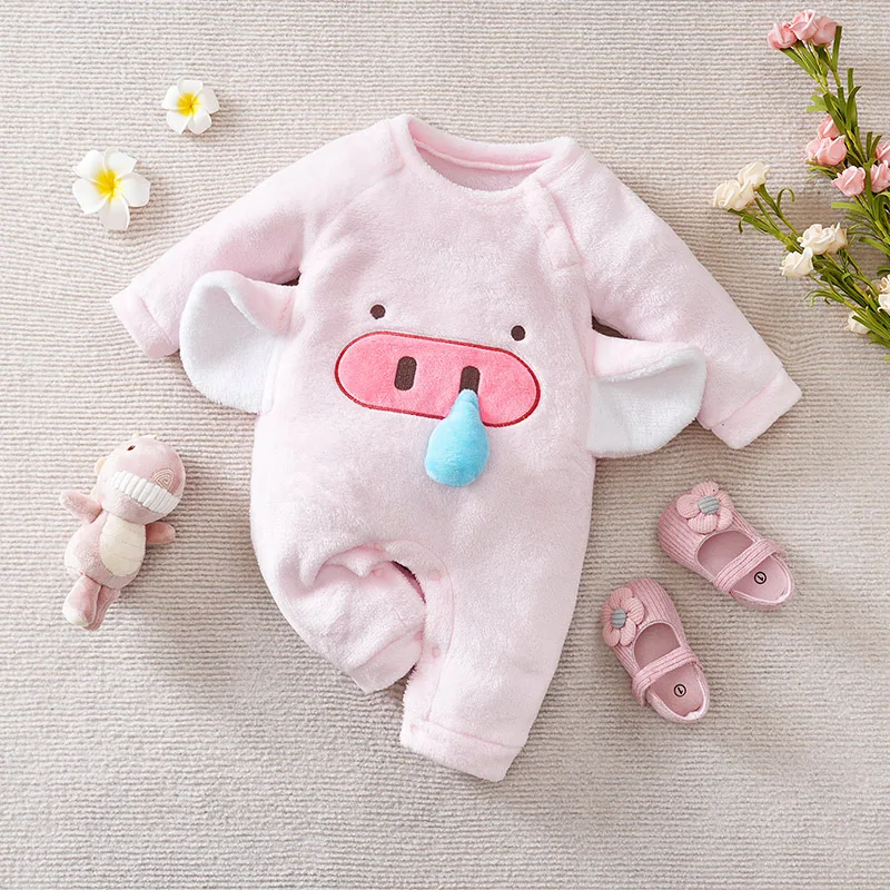 Baby Clothes Cute Cartoon 3d Pig Flannel Comfortable And Soft 0-18 Boys And Girls Autumn And Winter Long Sleeved Baby Jumpsuit
Baby Clothes Cute Cartoon 3d Pig Flannel Comfortable And Soft 0-18 Boys And Girls Autumn And Winter Long Sleeved Baby Jumpsuit