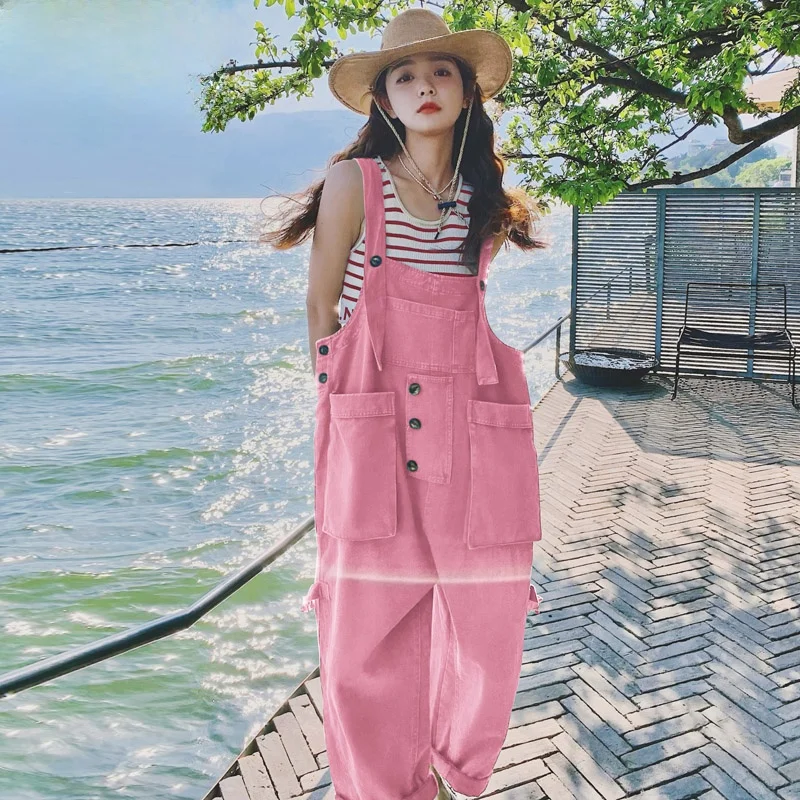 Casual Salt Series Women's Summer 2026 New Style Korean Version Slimming Design School Style Overalls Set Trendy Wide Leg Pants
Casual Salt Series Women's Summer 2026 New Style Korean Version Slimming Design School Style Overalls Set Trendy Wide Leg Pants