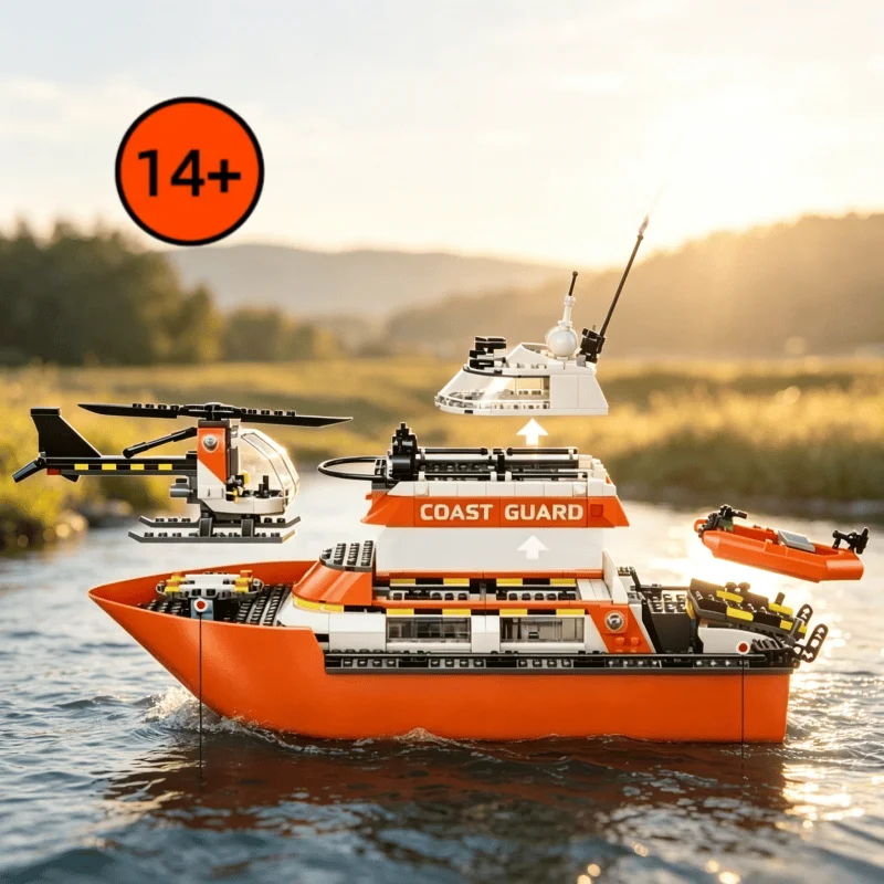 Creative Toys Coast Guard City Series Building Blocks 60504 Rescue Boat & Helicopter Big Ship DIY Model Sets Friends Party Gifts
Creative Toys Coast Guard City Series Building Blocks 60504 Rescue Boat & Helicopter Big Ship DIY Model Sets Friends Party Gifts