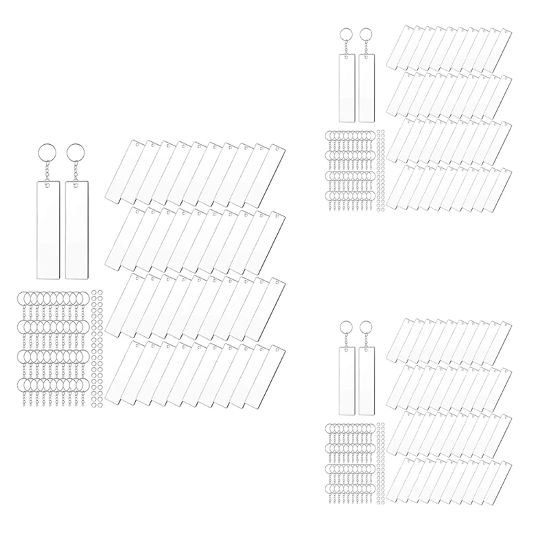 A85M 360 Pieces Rectangle Acrylic Key Chain Blank Transparent Acrylic Keychain Blank
A85M 360 Pieces Rectangle Acrylic Key Chain Blank Transparent Acrylic Keychain Blank