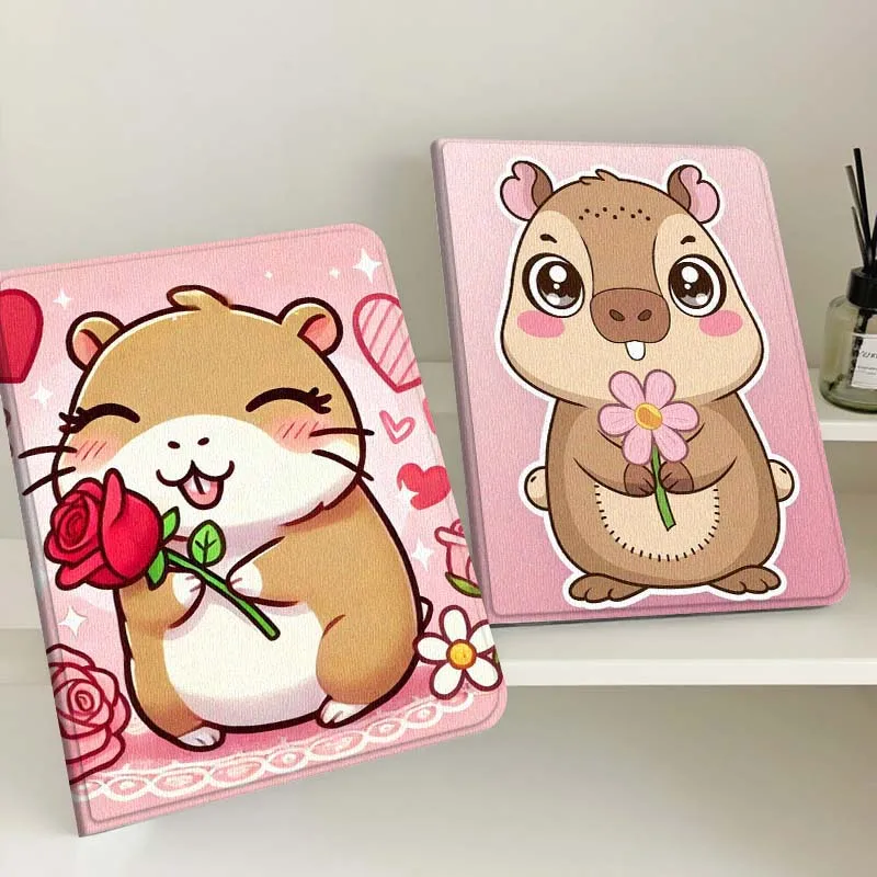 Cute Hamster Holding Flower For Apple iPad Pro Air 13 2 7th 6th 2025 M2 M3 M4 M512.9 13 inch Foldable Tablet Case Gift
Cute Hamster Holding Flower For Apple iPad Pro Air 13 2 7th 6th 2025 M2 M3 M4 M512.9 13 inch Foldable Tablet Case Gift