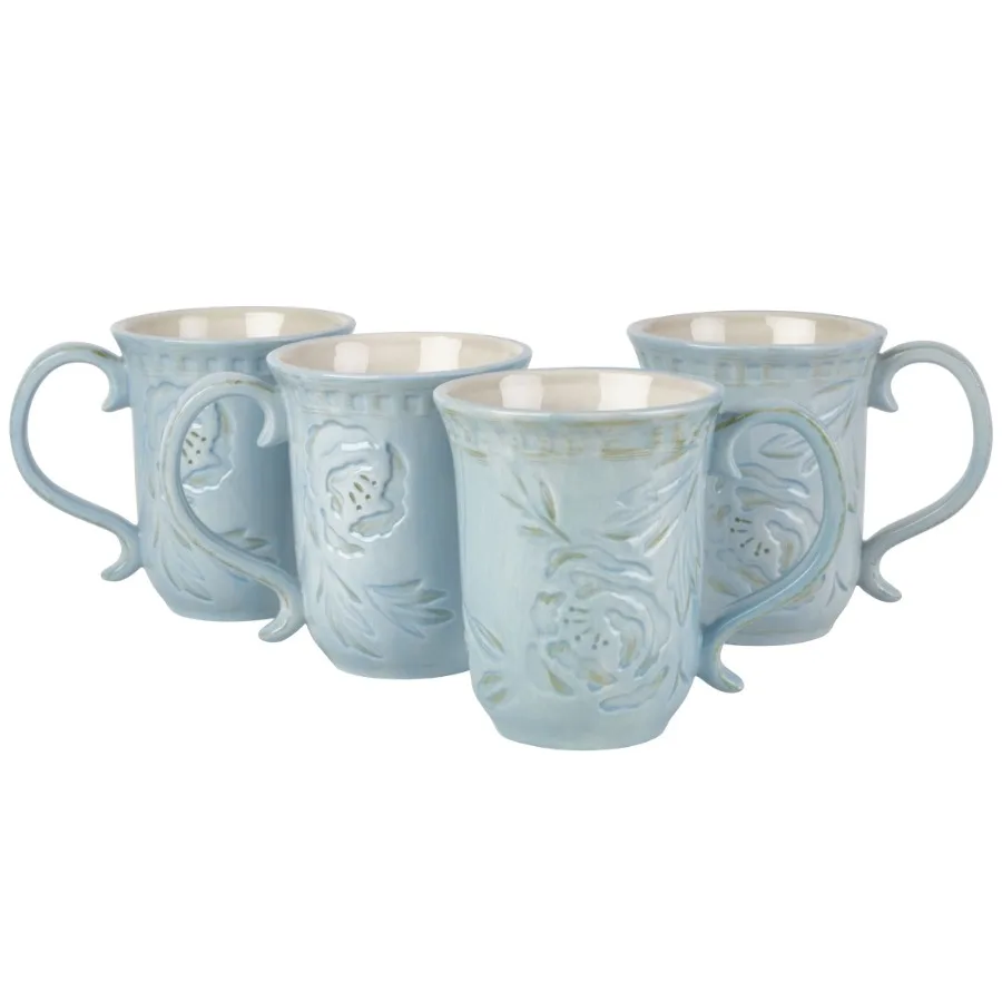 Toulouse 18 oz Blue Stoneware Mug Set Of 4
Toulouse 18 oz Blue Stoneware Mug Set Of 4