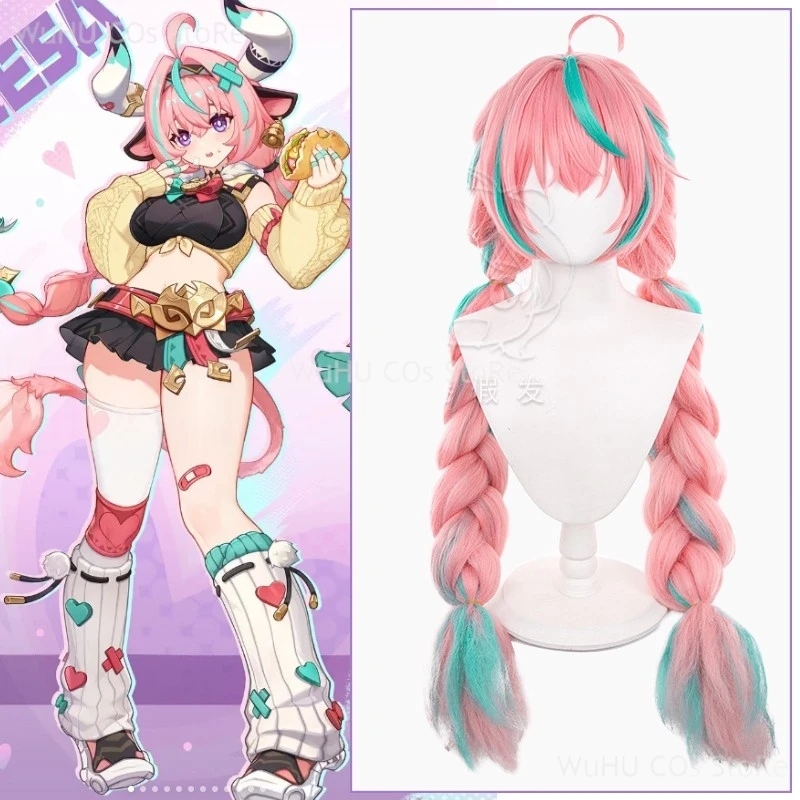 Game GENSHIN IMPACT Varesa Cosplay Wig 100CM Gradient Double Ponytail Lace Wig For Women Party Role-playing Wig Accessory
Game GENSHIN IMPACT Varesa Cosplay Wig 100CM Gradient Double Ponytail Lace Wig For Women Party Role-playing Wig Accessory
