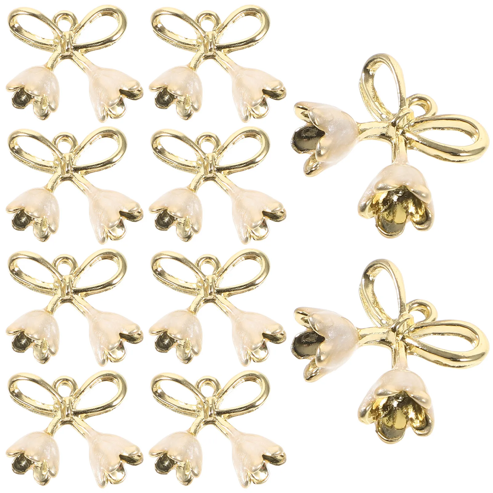 10 шт. миниатюрных подвесок в виде цветов, в стиле ландышей, прочные металлические подвески для самостоятельного изготовления украшений, для ожерелья, браслета, сережек
10 шт. миниатюрных подвесок в виде цветов, в стиле ландышей, прочные металлические подвески для самостоятельного изготовления украшений, для ожерелья, браслета, сережек