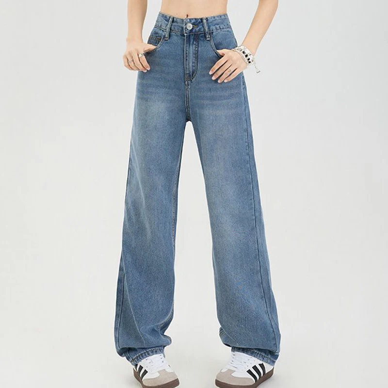 Lyocell Tencel Brand Denim Jeans High Waist Loose Drop Floor Pants for Women High Quality Female Jeans
Lyocell Tencel Brand Denim Jeans High Waist Loose Drop Floor Pants for Women High Quality Female Jeans