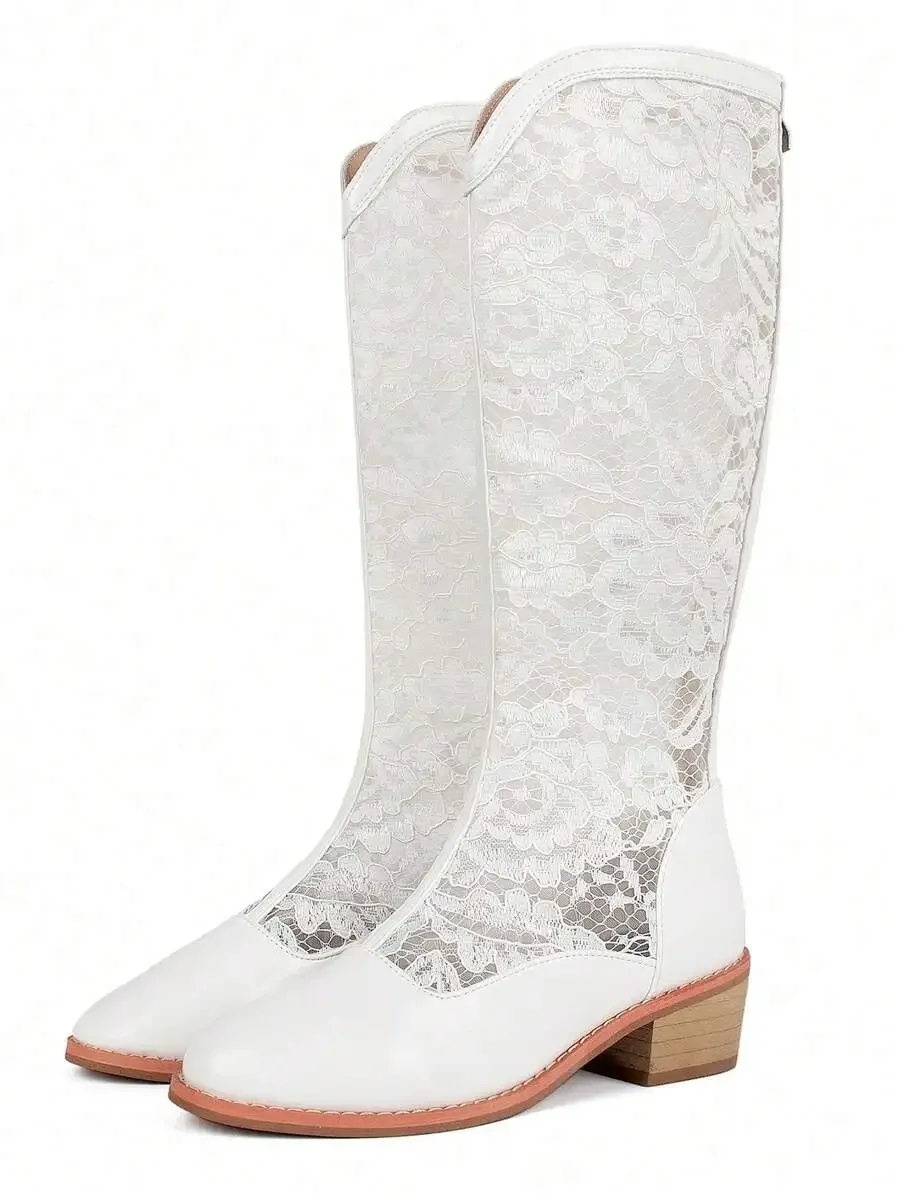 Womens Knee High Western Boots Lace Up Back Zipper Low Block Heel Cowgirl Booties Stylish Casual Party Dress Shoes
Womens Knee High Western Boots Lace Up Back Zipper Low Block Heel Cowgirl Booties Stylish Casual Party Dress Shoes