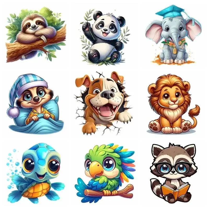Elephant panda sloth sea turtle Heat Transfer patch for clothing DIY children's printing, used for clothing ironing applications
Elephant panda sloth sea turtle Heat Transfer patch for clothing DIY children's printing, used for clothing ironing applications
