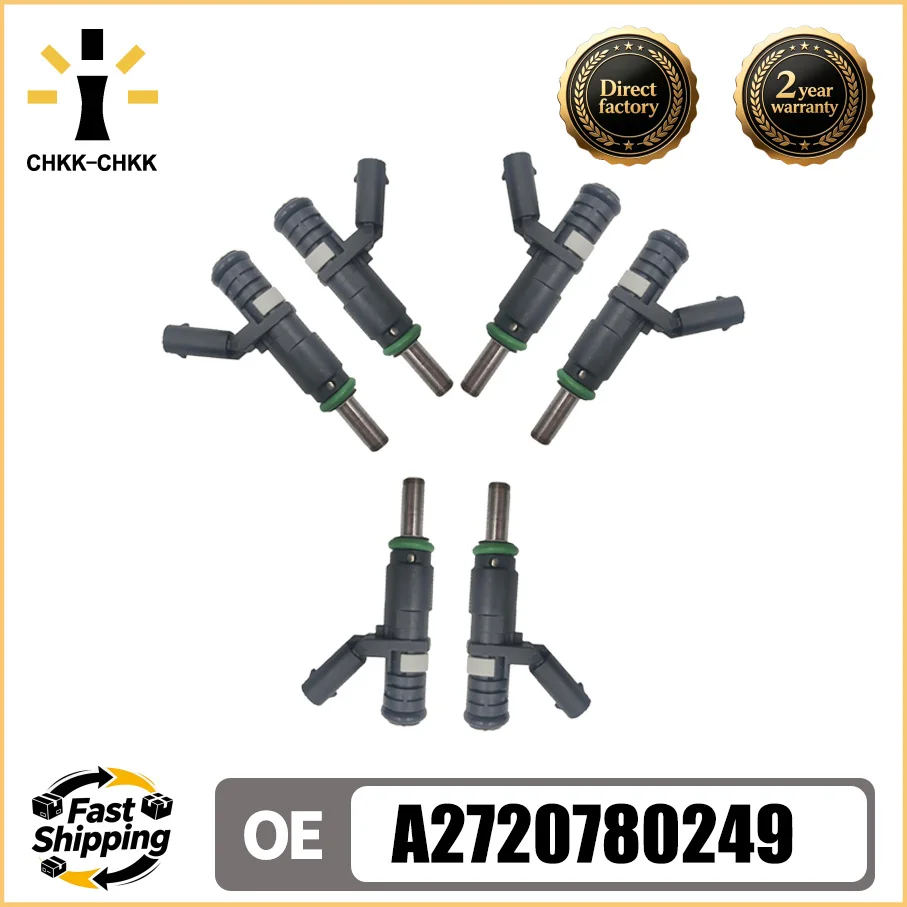 CHKK 6pcs A2720780249 FJ840 fuel injector For DODGE&MERCEDES-BENZ SPRINTER 2500 / C230 / CLK350 / SLK280 2.5L 3.0L 3.5L V6
CHKK 6pcs A2720780249 FJ840 fuel injector For DODGE&MERCEDES-BENZ SPRINTER 2500 / C230 / CLK350 / SLK280 2.5L 3.0L 3.5L V6