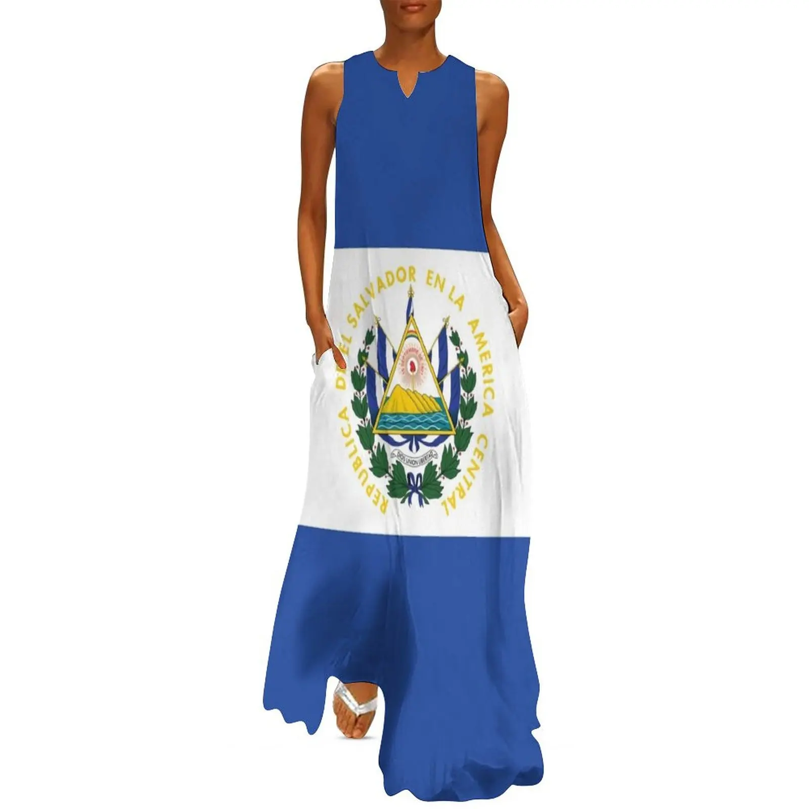 El Salvador Flag Long Dress elegant dresses plus sizes dress party night Dress women vintage
El Salvador Flag Long Dress elegant dresses plus sizes dress party night Dress women vintage