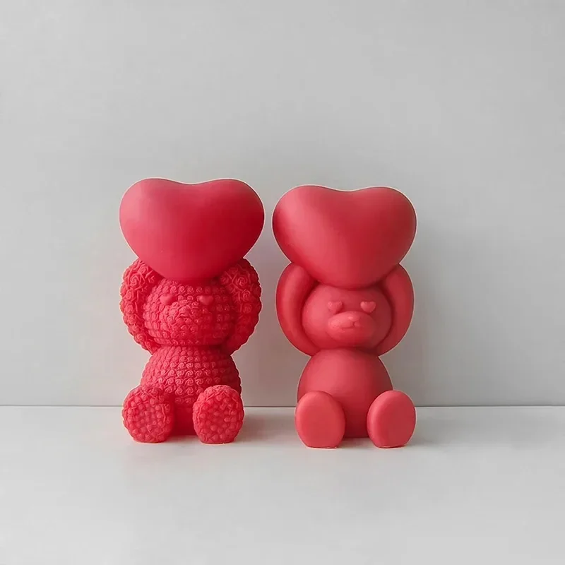 3D Bear With Heart Silicone Mold DIY Candle Bear Epoxy Resin Plaster Ornaments Soap Mould Decoration
3D Bear With Heart Silicone Mold DIY Candle Bear Epoxy Resin Plaster Ornaments Soap Mould Decoration