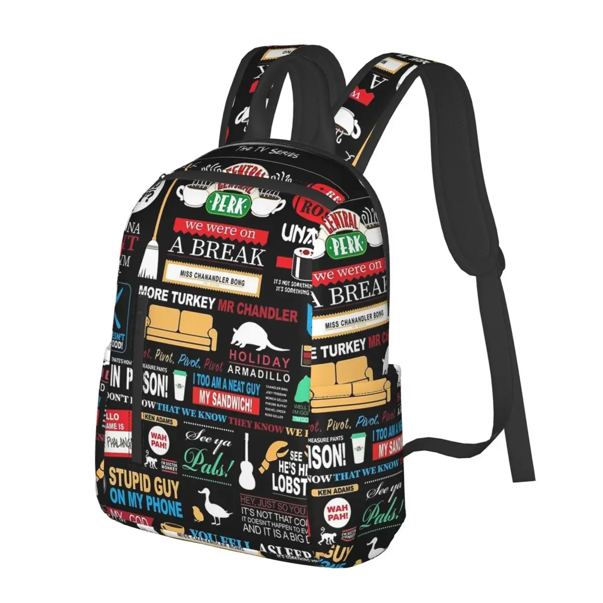 Friends Qu Student Backpack School Bag Hiking Travel Daypack for Boys Girls Fashion Bookbag Shoulder Bags
Friends Qu Student Backpack School Bag Hiking Travel Daypack for Boys Girls Fashion Bookbag Shoulder Bags