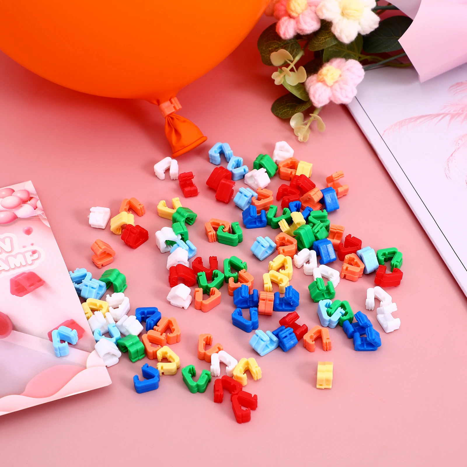 100pcs Balloon Clips Sealing Party Accessories Plastic Clamp Wedding Birthday Holiday Event Balloon Ties Tools
100pcs Balloon Clips Sealing Party Accessories Plastic Clamp Wedding Birthday Holiday Event Balloon Ties Tools