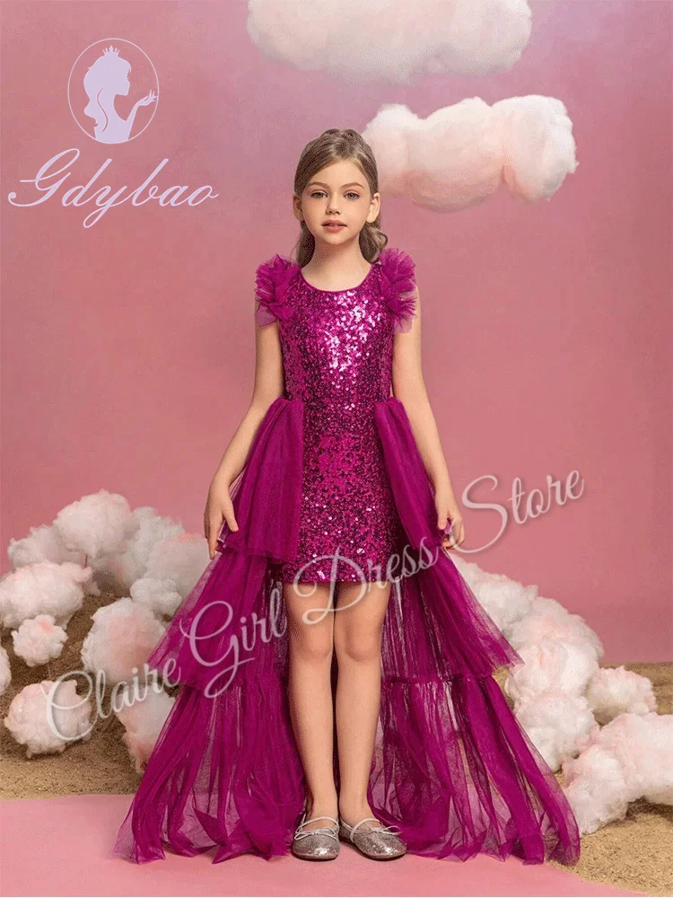 Customized Princess Flower Girl Dresses For Wedding Layered Sequins Tulle Child Birthday Party First Communion Ball Gown
Customized Princess Flower Girl Dresses For Wedding Layered Sequins Tulle Child Birthday Party First Communion Ball Gown