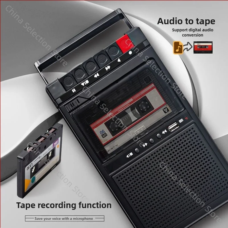 Retro Tape Repeater All-in-One USB Player Portable Repeater Cassette Player Recorder
Retro Tape Repeater All-in-One USB Player Portable Repeater Cassette Player Recorder