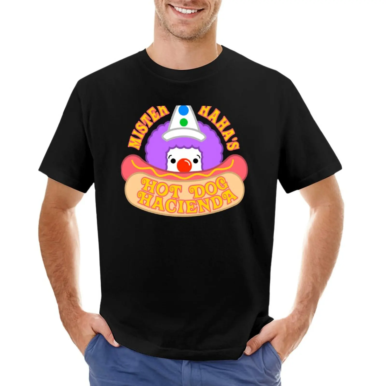 Mr. HaHa&x27;s Hot Dog Hacienda Classic T-Shirt summer tops tops funnys T-shirt men
Mr. HaHa&x27;s Hot Dog Hacienda Classic T-Shirt summer tops tops funnys T-shirt men