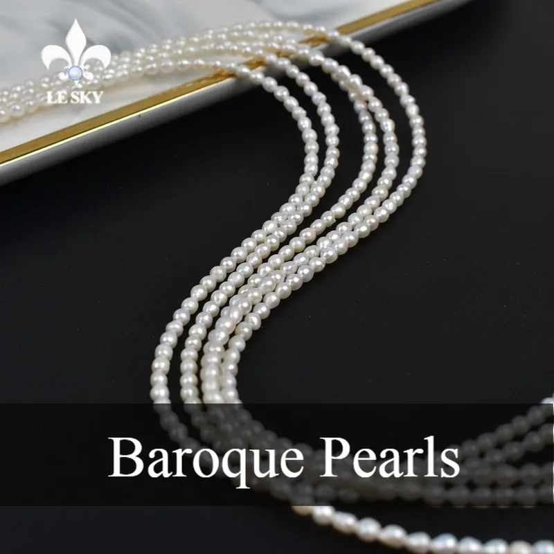 3-3.5mm Natural Freshwater Pearl Beads Irregural Baroqu Pearl Loose Beaded for Making DIY Necklace Bracelet Accessories 36CM
3-3.5mm Natural Freshwater Pearl Beads Irregural Baroqu Pearl Loose Beaded for Making DIY Necklace Bracelet Accessories 36CM