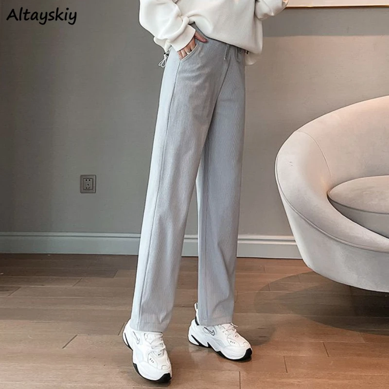Corduroy Pants Women Loose Solid Simple Outerwear All-match Cozy Warm Chic Korean Style Thick Mujer Trendy Charming Attractive
Corduroy Pants Women Loose Solid Simple Outerwear All-match Cozy Warm Chic Korean Style Thick Mujer Trendy Charming Attractive