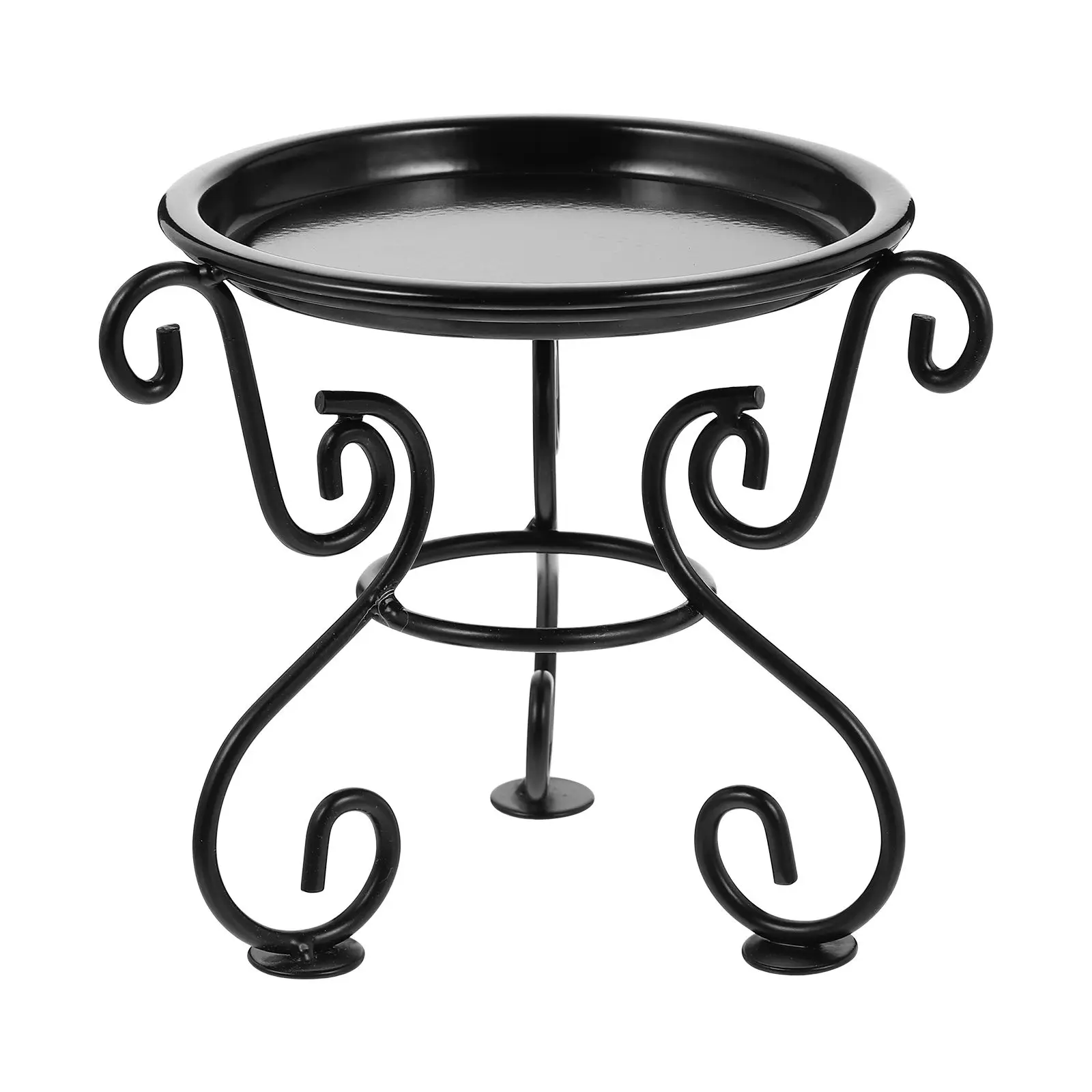 Iron Plant Flowerpot Holder Sturdy Black Small Pot Rack Stable Long Life Garden Decor Home Use
Iron Plant Flowerpot Holder Sturdy Black Small Pot Rack Stable Long Life Garden Decor Home Use