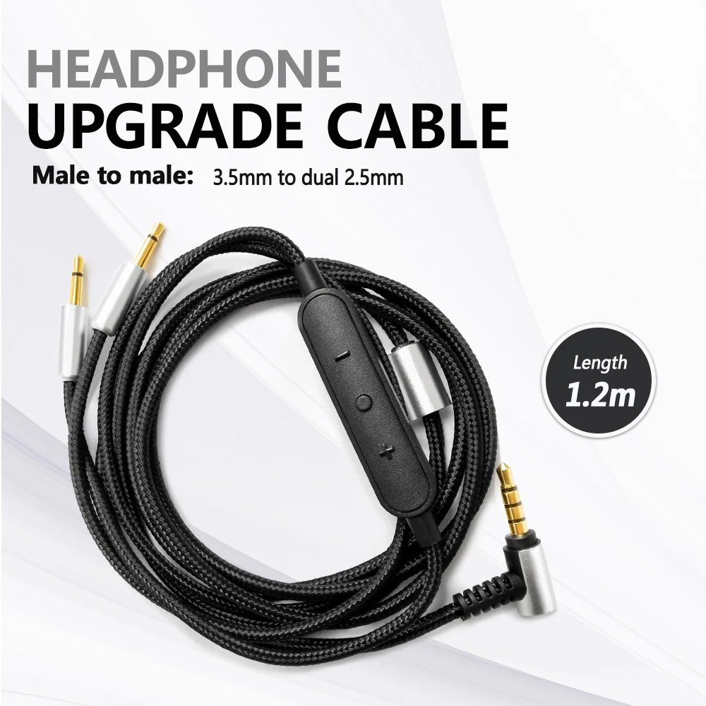 Stereo Audio Adapter Cable Nylon Braided 3.5 to 2.5 Male for Sennheiser HD202 HD212 HIFIMAN HE400i Headphones Replacement Cable
Stereo Audio Adapter Cable Nylon Braided 3.5 to 2.5 Male for Sennheiser HD202 HD212 HIFIMAN HE400i Headphones Replacement Cable