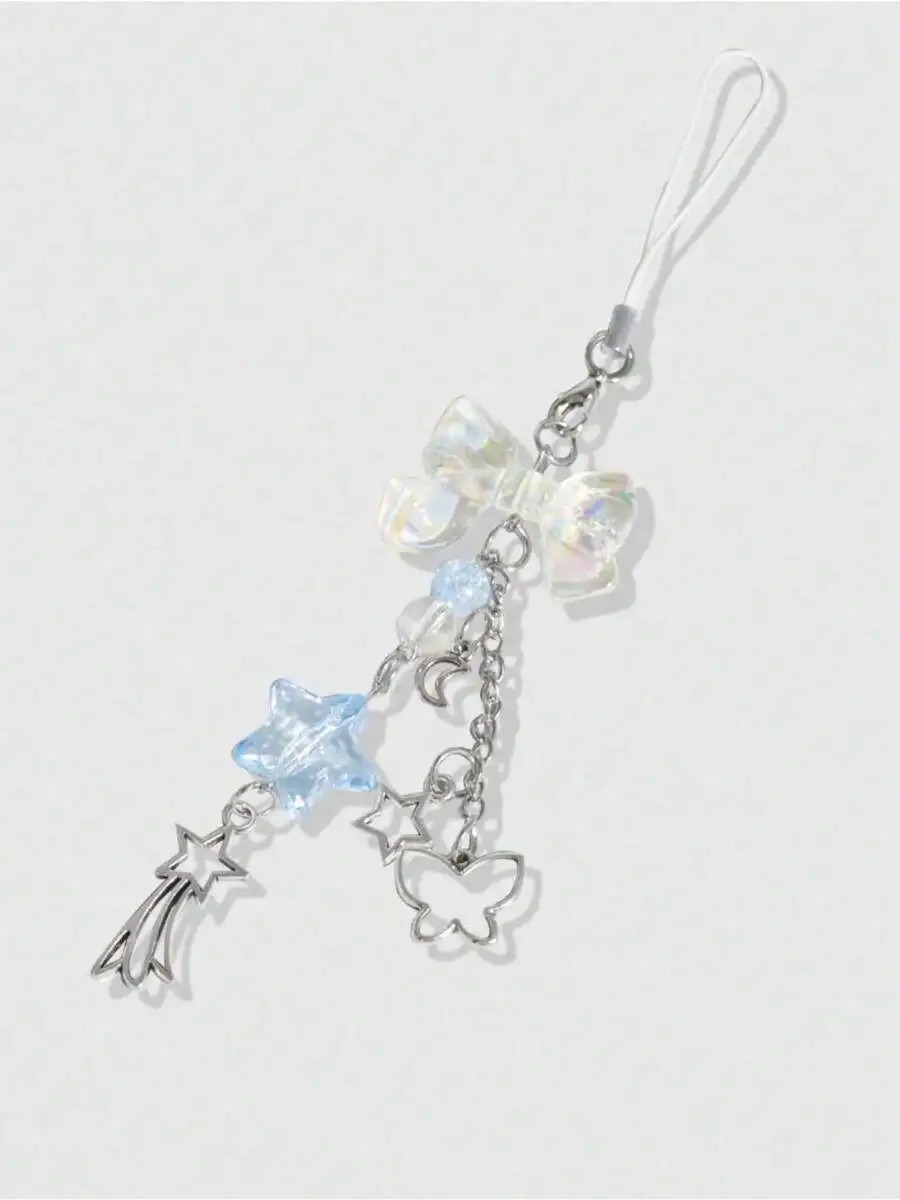 Cute Blue Star Bowknot Phone Luggage Charm Pendant With Butterfly And Shooting Star
Cute Blue Star Bowknot Phone Luggage Charm Pendant With Butterfly And Shooting Star