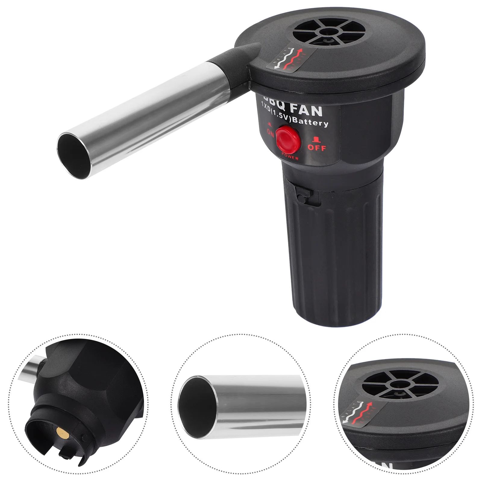 Electric Blower Bbq Fan Portable Air Hair Dryer Outlet Tube Aluminum Alloy Flame Starter
Electric Blower Bbq Fan Portable Air Hair Dryer Outlet Tube Aluminum Alloy Flame Starter