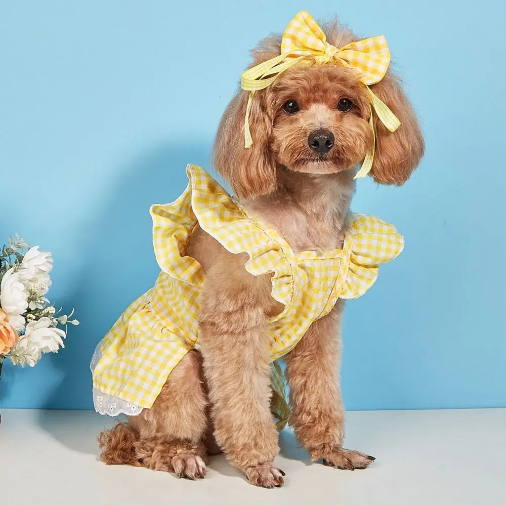 Sweet Pet Flying Sleeves Skirt Soft British Style Cat Princess Dress Comfortable Square Collar Pet Costume Birthday Party
Sweet Pet Flying Sleeves Skirt Soft British Style Cat Princess Dress Comfortable Square Collar Pet Costume Birthday Party