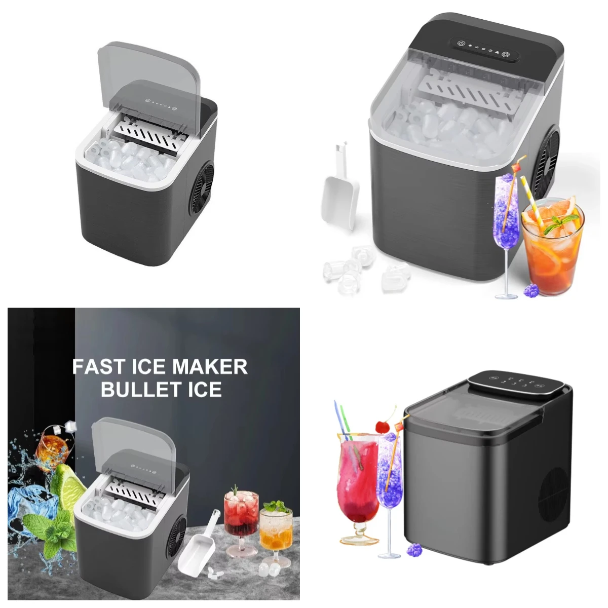 Smart Mini Nugget Ice Maker 220V 150W Plastic Table Top Electric Ice Machine For Home Kitchen Office
Smart Mini Nugget Ice Maker 220V 150W Plastic Table Top Electric Ice Machine For Home Kitchen Office