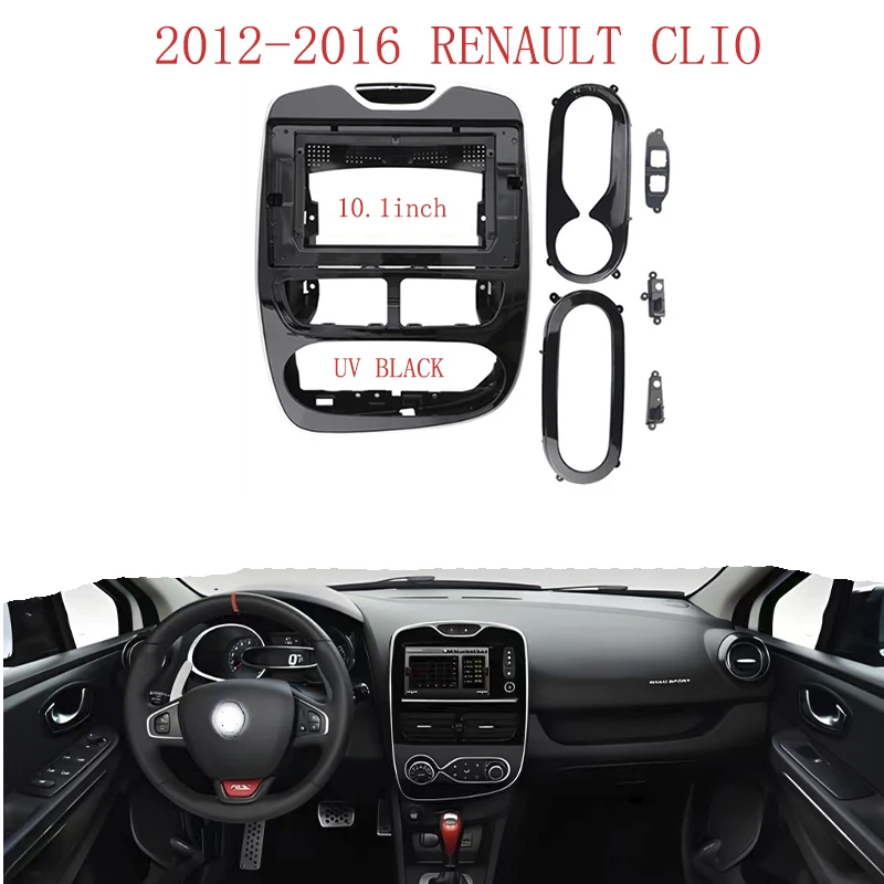 10.1 Inch Car Radio Fascia Panel Frame for Renault Clio 2012-2016 and 2017-2019 Dashboard ABS+PC Plastic Installation Trim Kit
10.1 Inch Car Radio Fascia Panel Frame for Renault Clio 2012-2016 and 2017-2019 Dashboard ABS+PC Plastic Installation Trim Kit