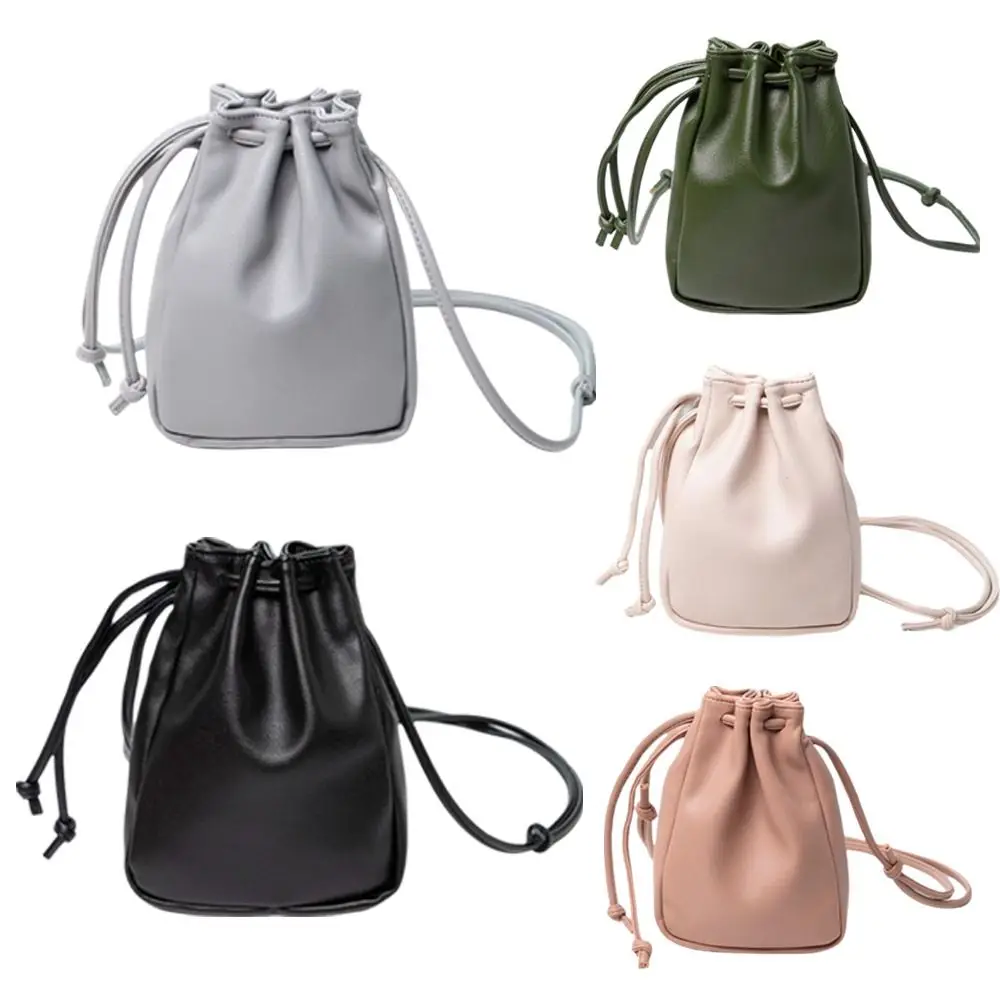 PU Leather Drawstring Bag Candy Color Drawstring Style Crossbody Bag Mini Size High Quality Shoulder Bag Female Fashion
PU Leather Drawstring Bag Candy Color Drawstring Style Crossbody Bag Mini Size High Quality Shoulder Bag Female Fashion