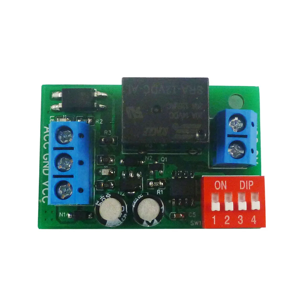 20A ACC Trigger Power-off Delay Switch Turn off After Power-off Delay DC 12V ACC Trigger Relay Board for Car Door Sensor Driving
20A ACC Trigger Power-off Delay Switch Turn off After Power-off Delay DC 12V ACC Trigger Relay Board for Car Door Sensor Driving