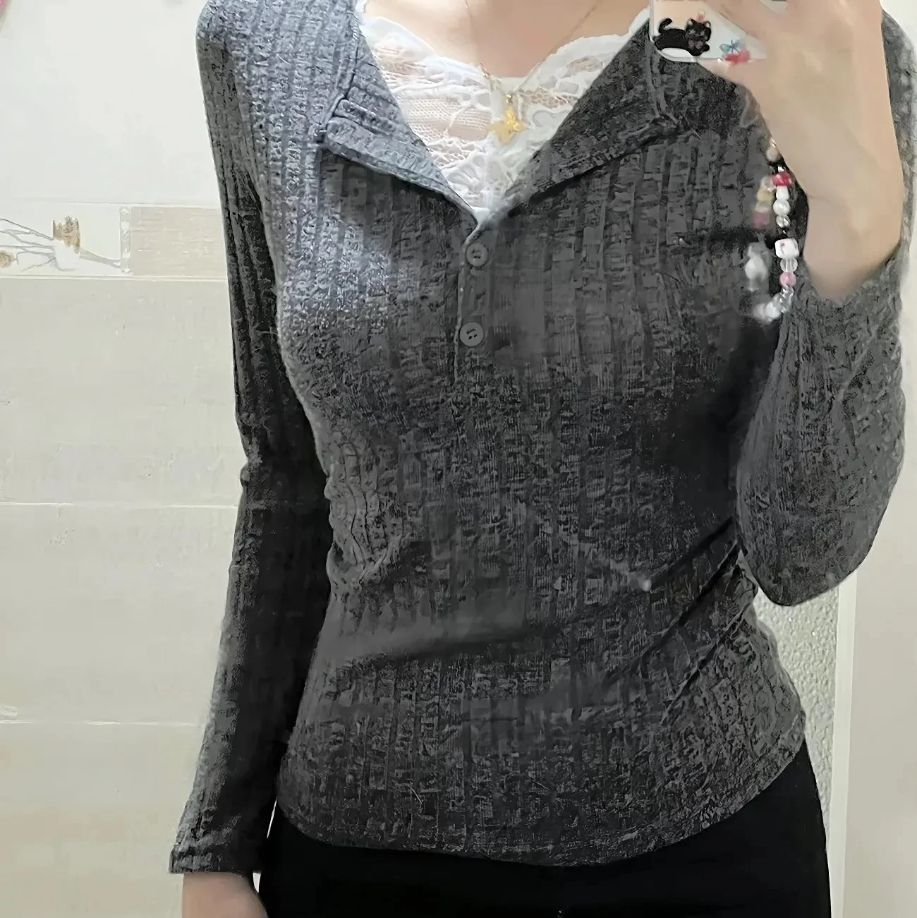 Горячая девушка, чистое желание, искусственный двухсекционный нишевый кружевной свитер, женский зимний дизайн, уникальный тонкий топ
Горячая девушка, чистое желание, искусственный двухсекционный нишевый кружевной свитер, женский зимний дизайн, уникальный тонкий топ