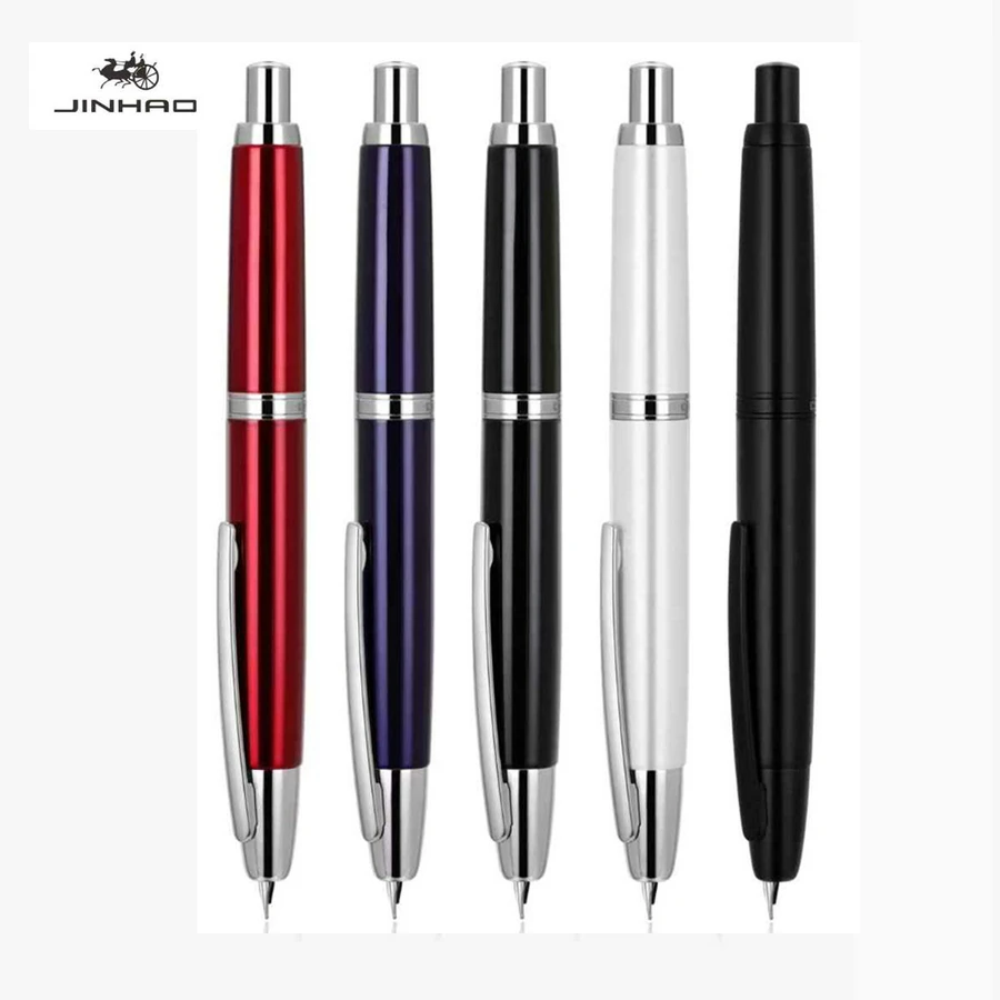 JINHAO 10 Press Fountain Pen Retractable EF/F Nib Metal Multicolor Promotion Writing Ink Converter School Supplies Stationery
JINHAO 10 Press Fountain Pen Retractable EF/F Nib Metal Multicolor Promotion Writing Ink Converter School Supplies Stationery