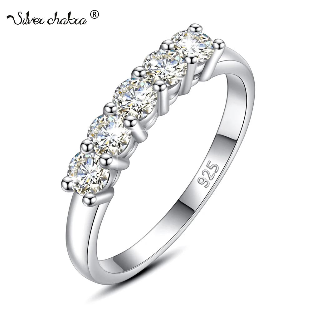 5pcs Moissanite Gemstone Ring With Certificate 100% 925 Sterling Silver Wedding Band Enagement Party Fine Jewely Wife Gift New
5pcs Moissanite Gemstone Ring With Certificate 100% 925 Sterling Silver Wedding Band Enagement Party Fine Jewely Wife Gift New