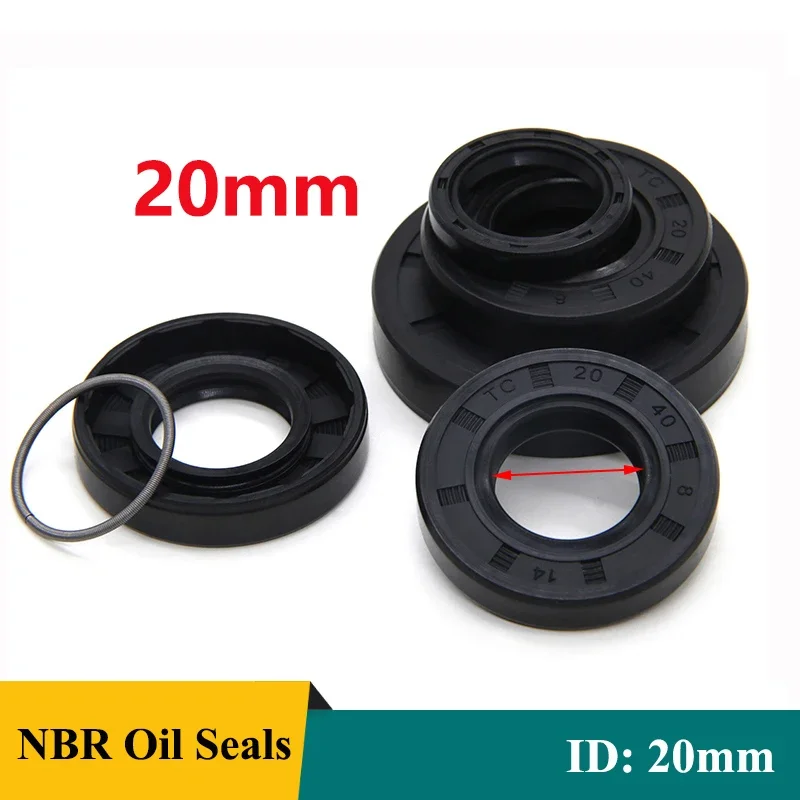 2/5pcs NBR Oil Seals ID 20mm TC-20*27/28/30/32/34/35/37/38/40/42/45/47/50*5/6/7/8/10/12mm Nitrile Rubber Shaft Double Lip Gasket
2/5pcs NBR Oil Seals ID 20mm TC-20*27/28/30/32/34/35/37/38/40/42/45/47/50*5/6/7/8/10/12mm Nitrile Rubber Shaft Double Lip Gasket